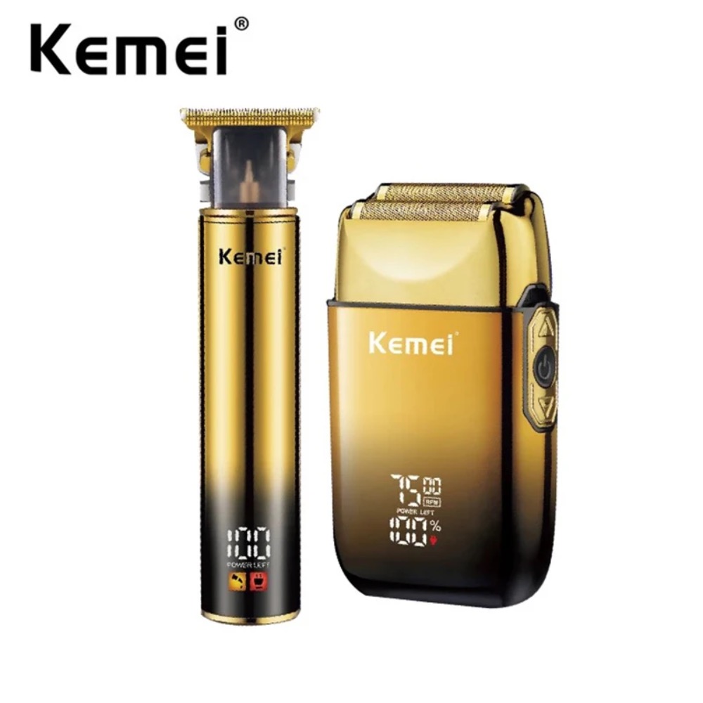 Men'S Grooming Gift Set - Kemei Hair Trimmer Electric Razor Foil