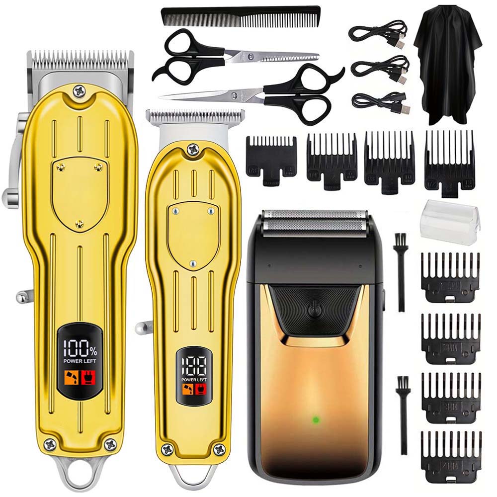 Men'S Grooming Gift Set - Professional Hair Clipper Set with LCD