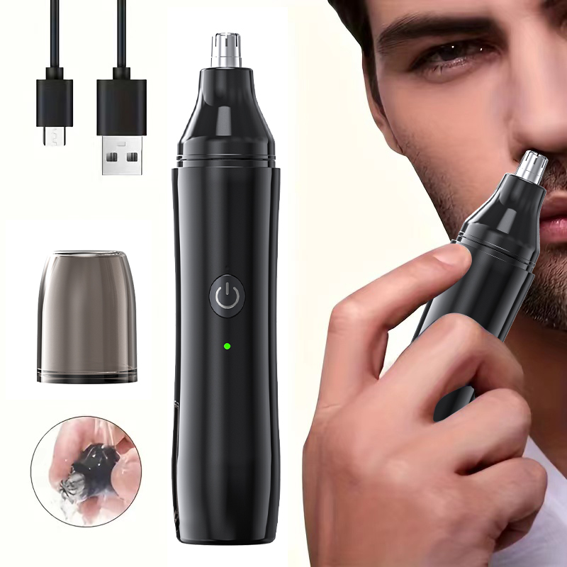 Mens Grooming Tools - Rechargeable Nose Hair trimmer and Facial
