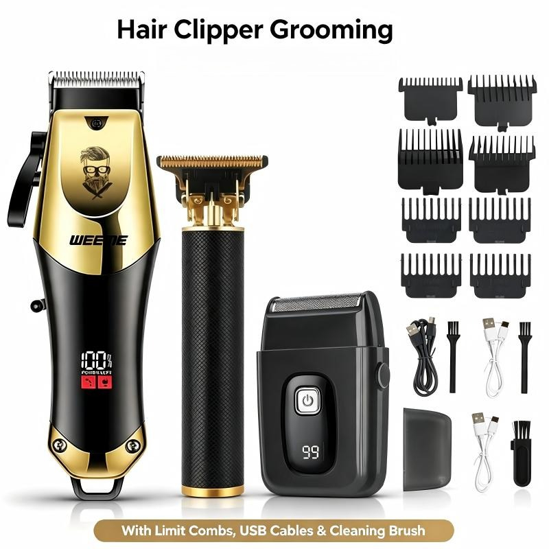 Men'S Grooming Package - Men Hair Cutting Wireless Hair Clipper