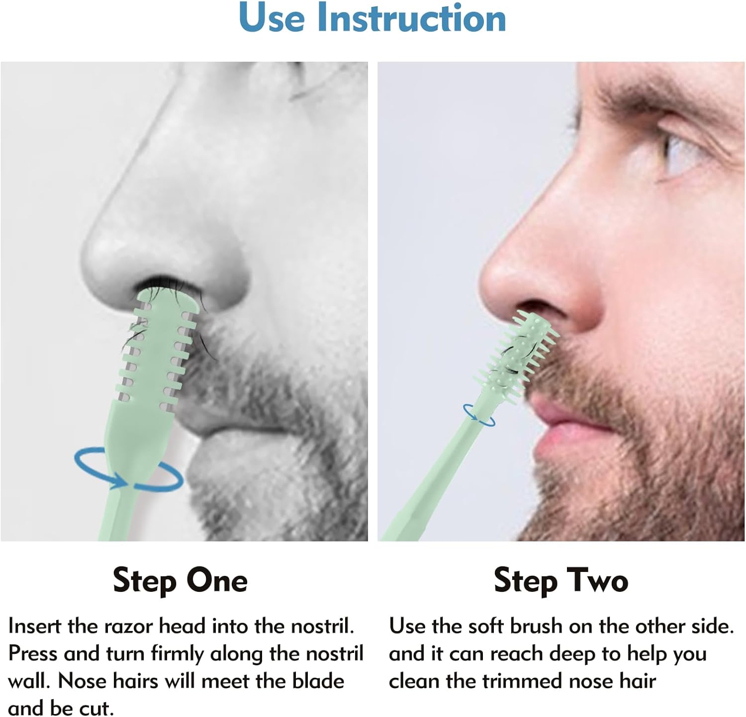 5/20/50Pcs 2-in-1 Nasal Cutter - огляд і ціна Nose Hair Trimmer