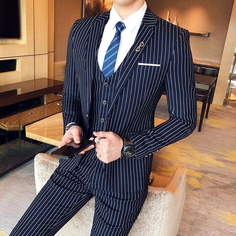 Men's Slim Fit Pin Stripe Blaz - огляд і ціна Men'S Grooming Uk