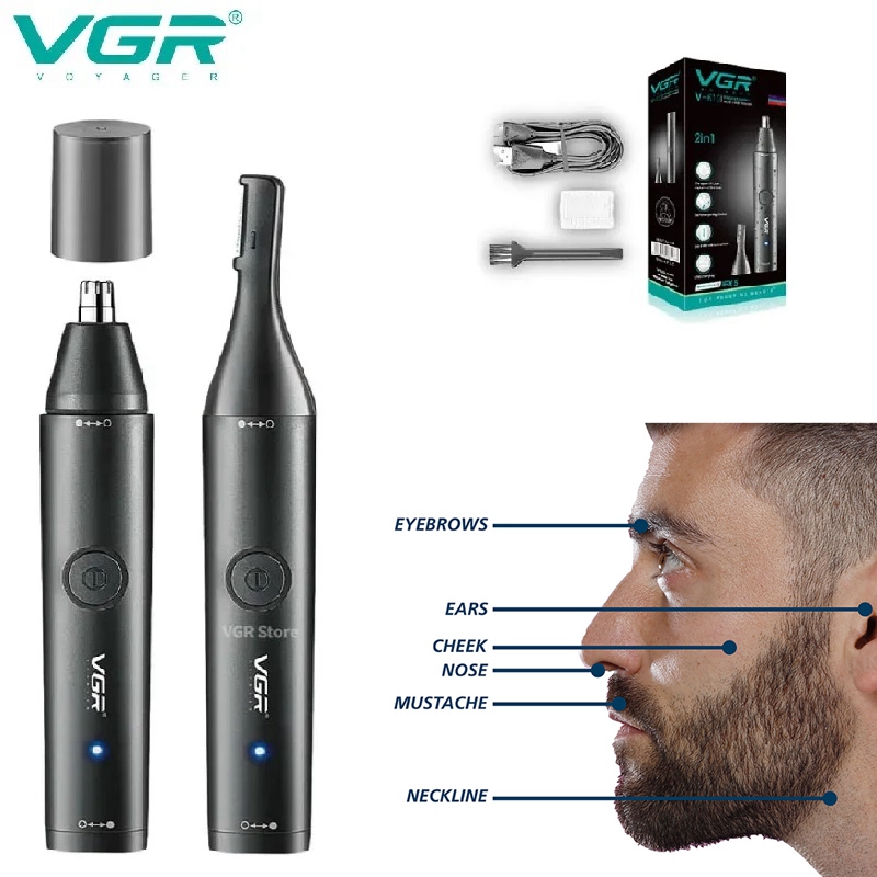 VGR Washable Nose Hair Trimmer - огляд і ціна Nose Hair Trimmer