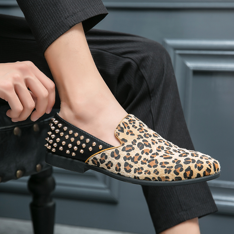 New Men Dress Shoes Leopard Le - огляд і ціна Men'S Grooming Oxford