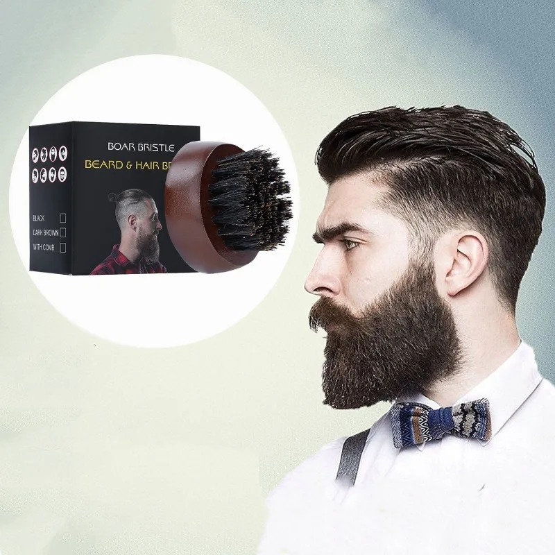 Beard Brush Man Boar Bristles  - огляд і ціна Mens Grooming Tools