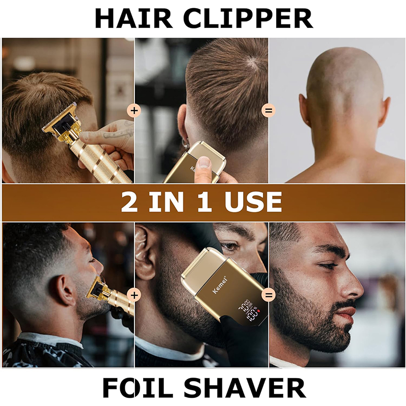 Kemei KM-TX10 T9 Hair Trimmer  - огляд і ціна Men'S Grooming Gift Set