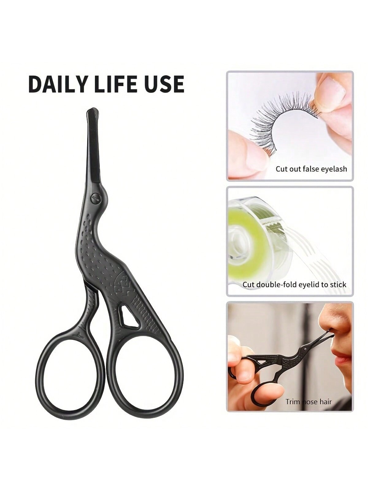 Nose Hair Scissors, Stainless  - огляд і ціна Nose Hair Trimmer